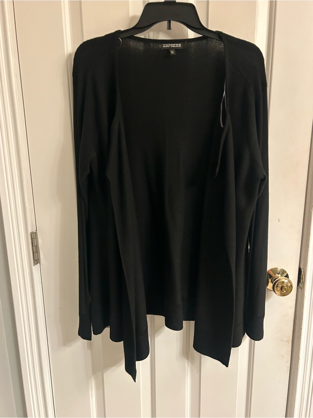 NWOT-Express Black Open-Front Lightweight Women's Cardigan